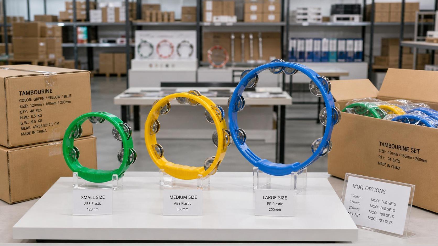 Plastic Tambourines Bulk Buying Guide: Sizes, Materials, and MOQ Questions
