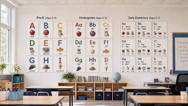 How to Choose Alphabet Educational Posters for Different Classroom Age Groups