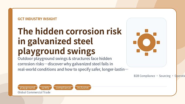 The hidden corrosion risk in galvanized steel playground swings