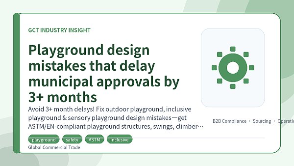 Playground design mistakes that delay municipal approvals by 3+ months