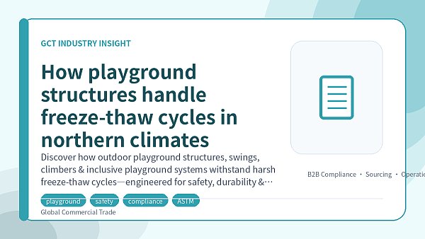 How playground structures handle freeze-thaw cycles in northern climates