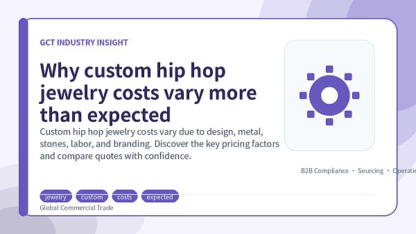 Why custom hip hop jewelry costs vary more than expected