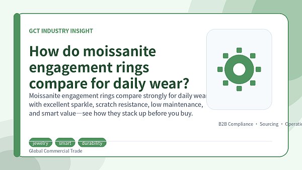 How do moissanite engagement rings compare for daily wear?