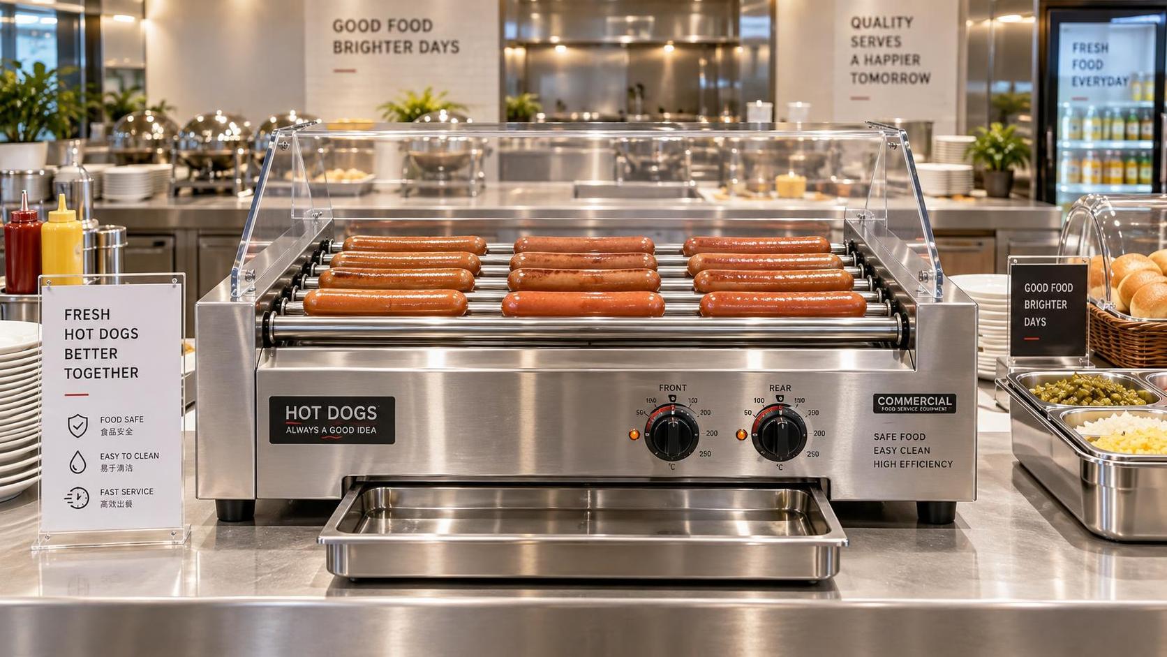 How to Choose a CE Hot Dog Roller for Safe, High-Volume Food Service?