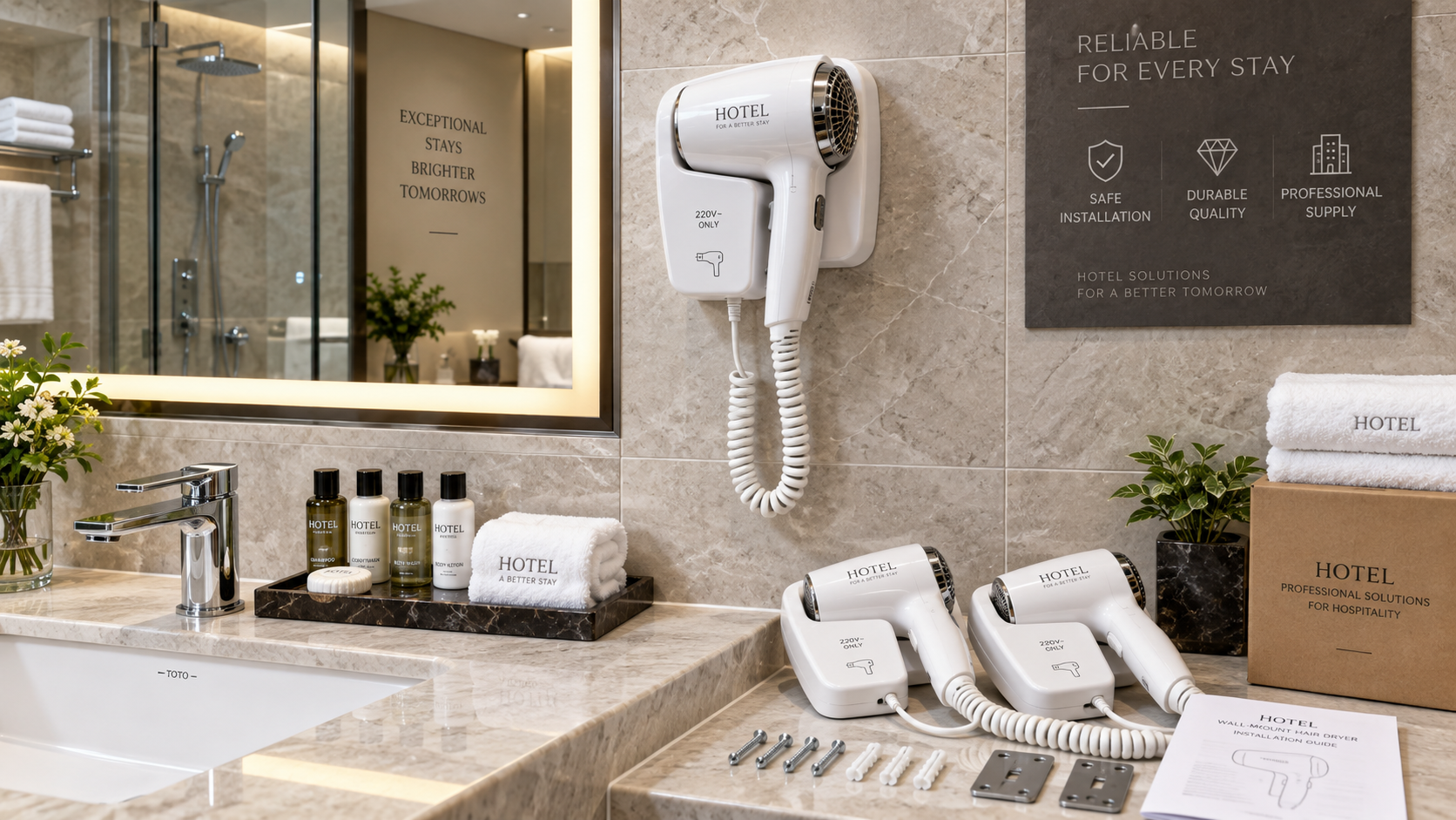 How to Evaluate a Wall-Mounted Hotel Hair Dryer Manufacturer for Bulk Projects