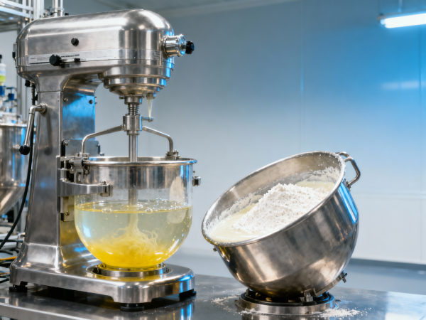 Planetary mixer commercial units behave differently with hydrocolloids vs. starch-based batters
