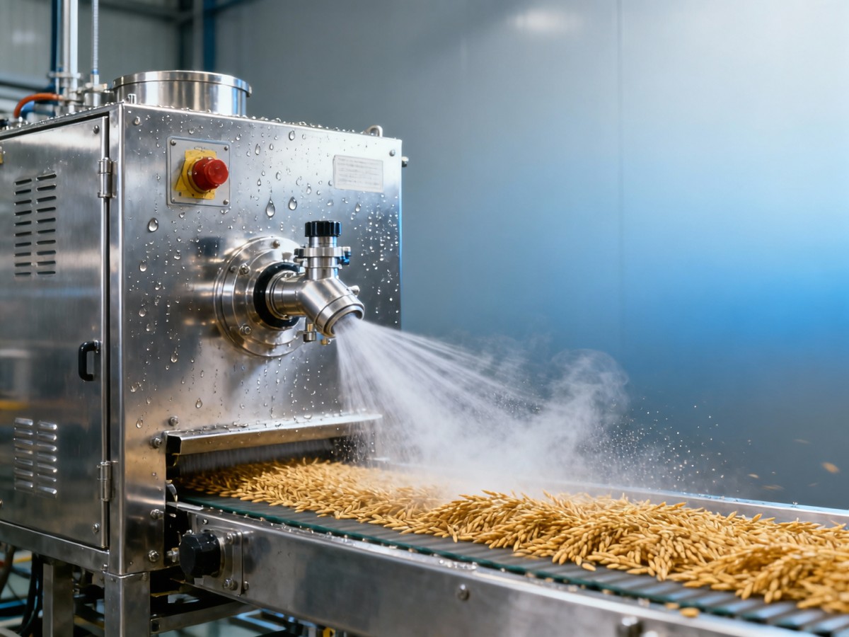 Rotary rice grader output drops 18% when feed moisture exceeds 14