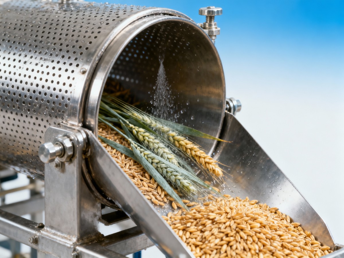 Grain dampener machine settings that work for wheat often damage rice — why the material response differs
