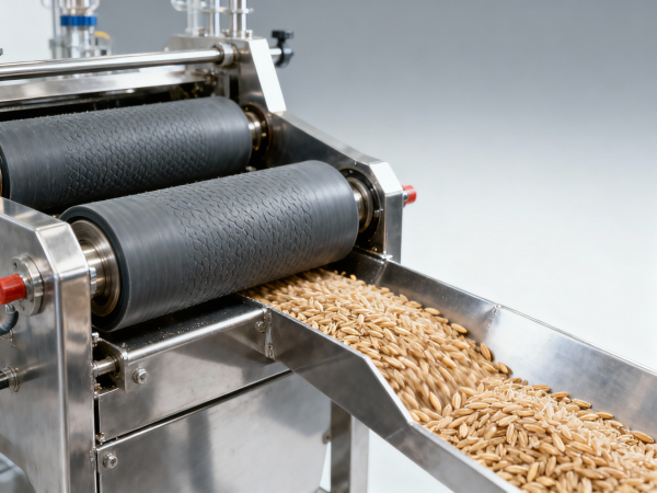 Paddy husker machine throughput stalls when grain length variance exceeds 2.7mm — not a speed issue