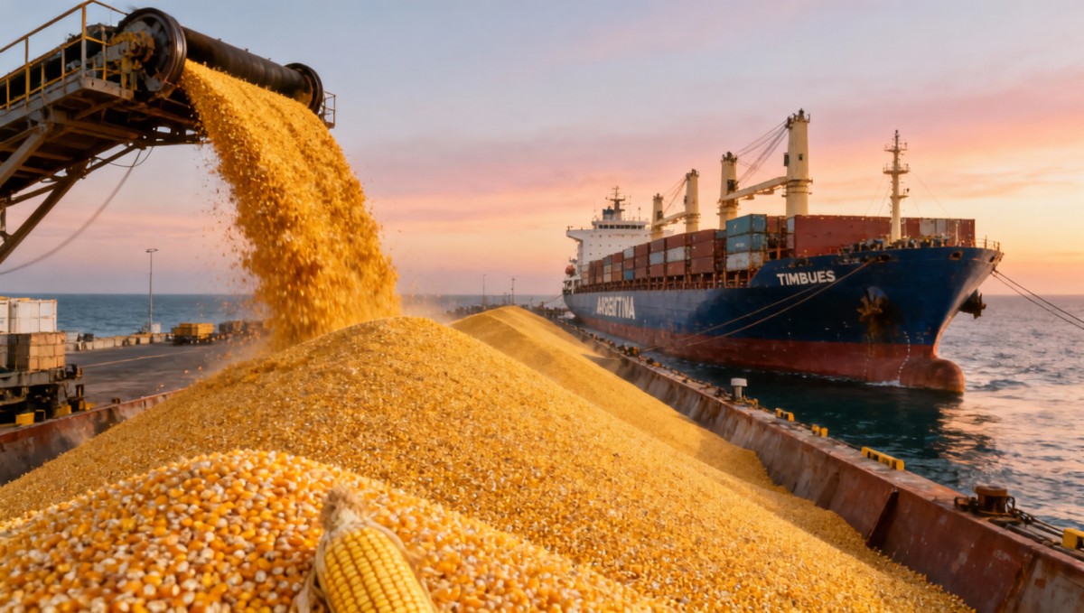 Argentina's First Corn Export to China: 34,000 Tons Shipped to Meet Feed Demand