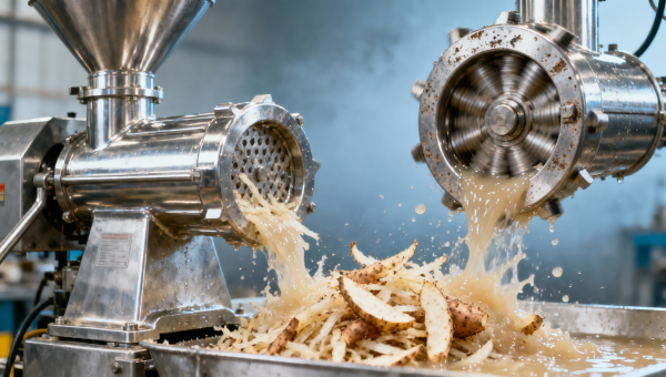 Cassava grating machines wear faster than expected—material choice vs. moisture content