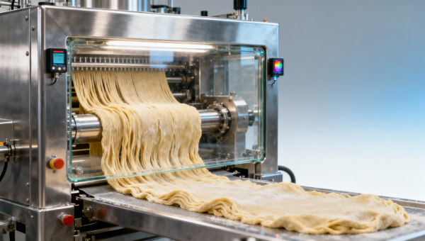Pasta making machine commercial units with real-time gluten elasticity feedback