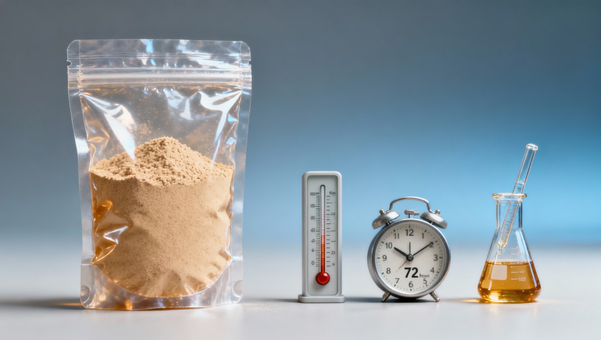 Apple cider vinegar powder loses volatile actives fast — when does retest timing actually begin?