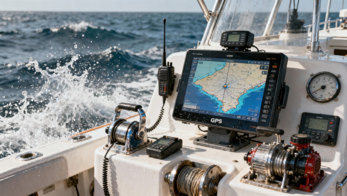GPS chartplotters for fishing boats that stay readable in spray GPS chartplotters for fishing boats that stay readable in spray