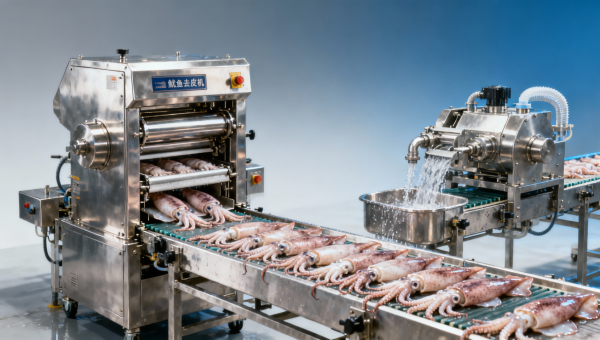 Squid peeling machine results vary more than expected Squid peeling machine results vary more than expected