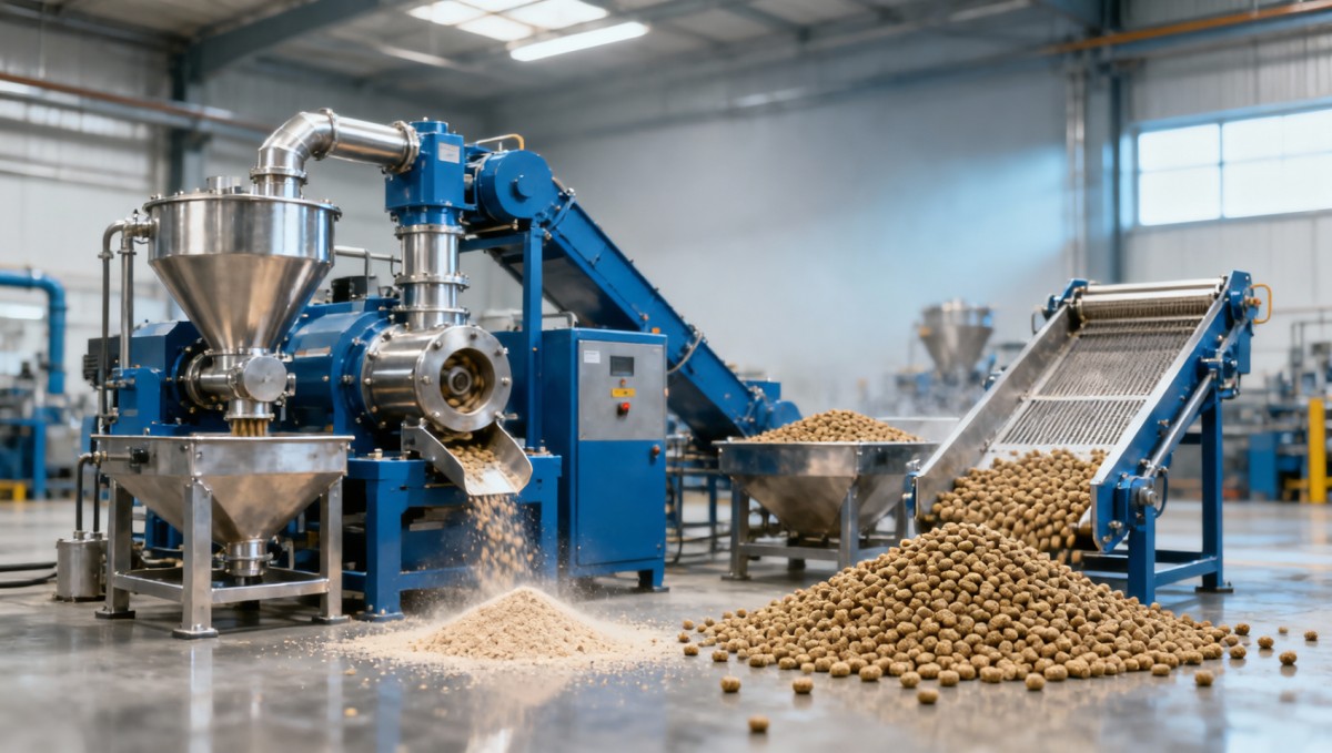 What causes fines in a sinking fish feed machine line What causes fines in a sinking fish feed machine line