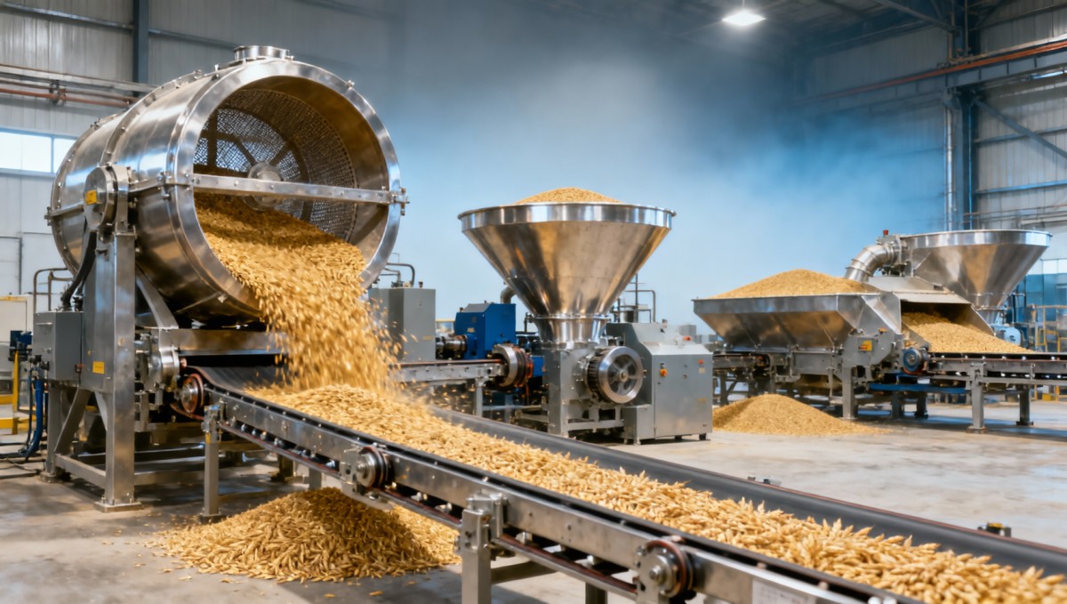 Why use a rotary drum sieve grain line? Why use a rotary drum sieve grain line?