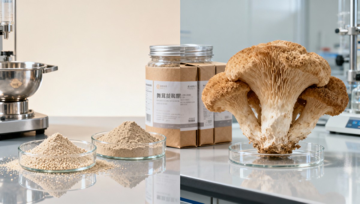 Maitake mushroom extract vs powder: which one fits your process? Maitake mushroom extract vs powder: which one fits your process?