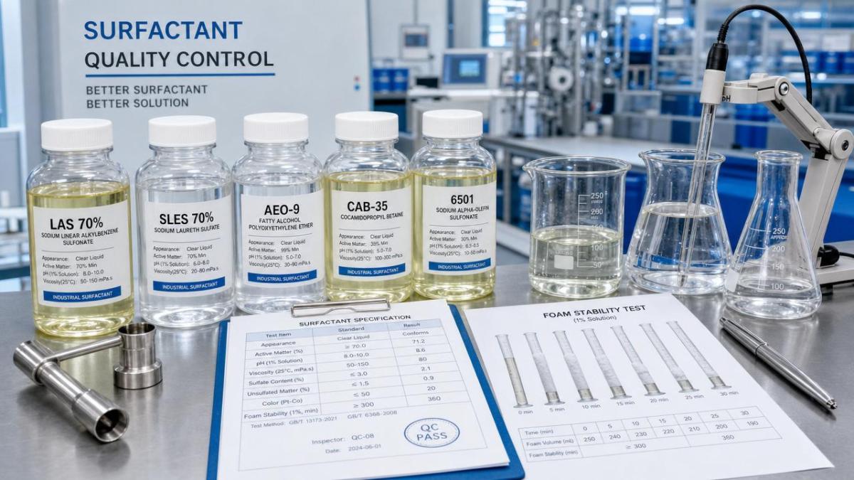 Industrial surfactants wholesale: the spec sheet details that matter Industrial surfactants wholesale: the spec sheet details that matter