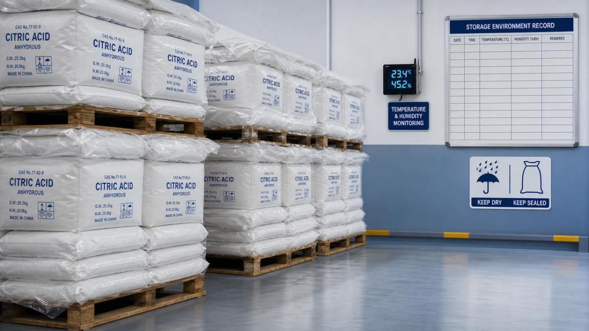 Bulk citric acid anhydrous: why caking risk matters in storage Bulk citric acid anhydrous: why caking risk matters in storage