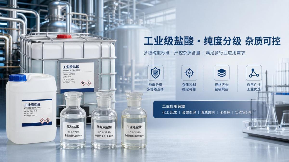 Industrial Grade Hydrochloric Acid Purity Levels Explained Industrial Grade Hydrochloric Acid Purity Levels Explained