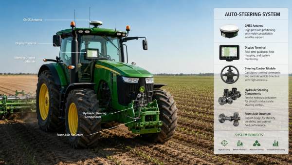 GPS tractor steering systems: retrofit limits farms overlook GPS tractor steering systems: retrofit limits farms overlook