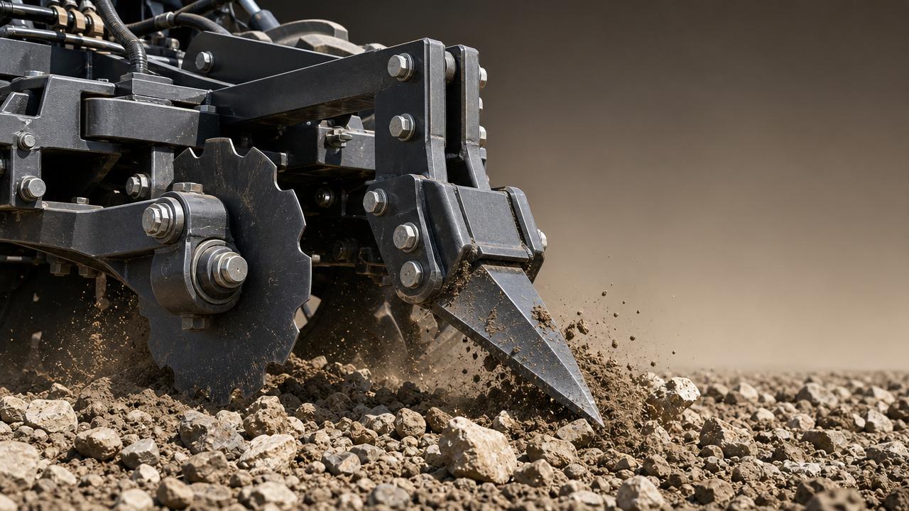 Tractor implement parts that fail early in rough soil conditions