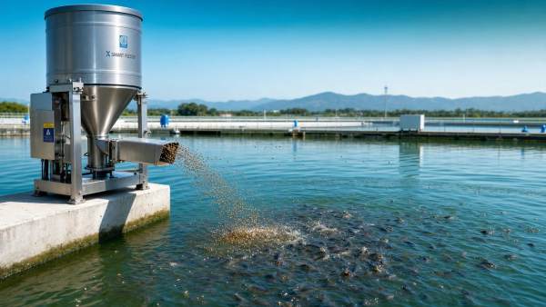 What causes feed waste in an automatic fish feeder commercial