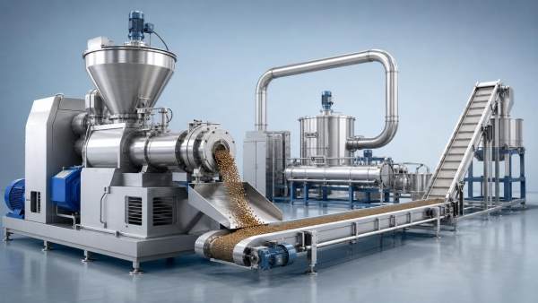 Shrimp feed pellet machine output drops after startup