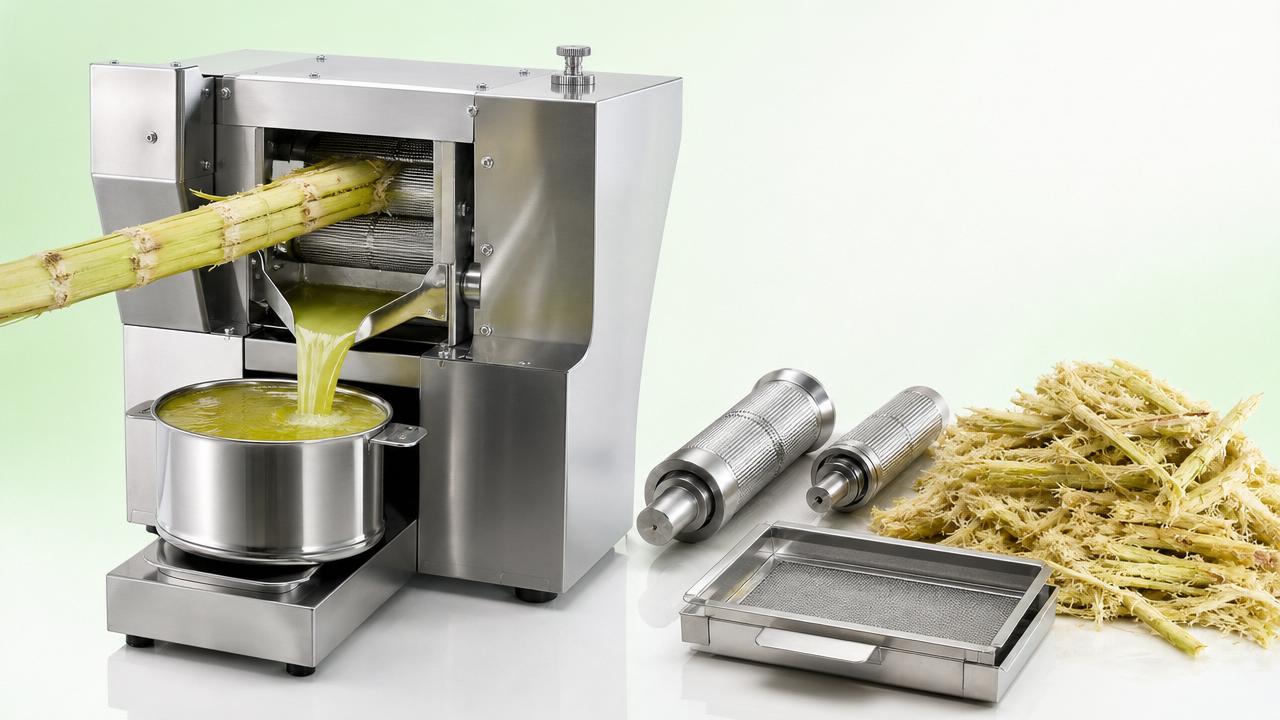 Sugarcane juice extractor commercial: yield vs cleaning time