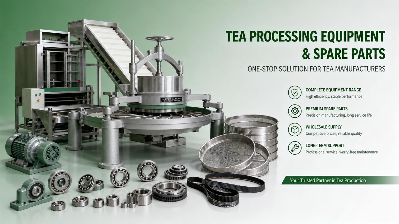 Tea processing machines wholesale and the spare parts question