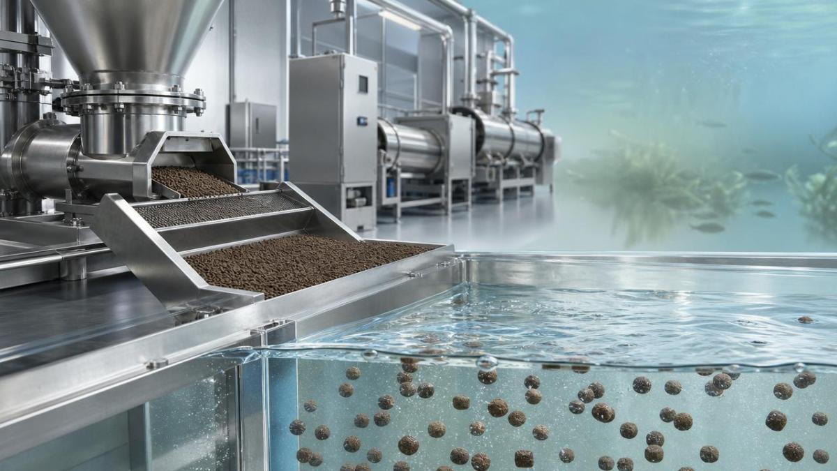 Sinking fish feed machine and the cost of poor water stability