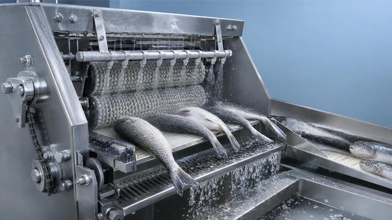 Commercial fish scaling machine problems that slow output