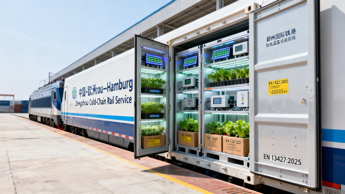 Zhengzhou–Hamburg China-Europe Railway Launches Cold-Chain Service