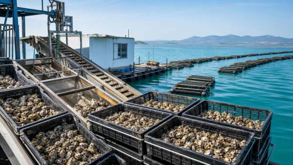 How oyster farming equipment affects harvest consistency