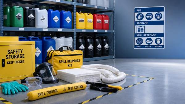 Agricultural Chemicals Safety Protocols: PPE, Storage Rules, and Spill Response Steps Agricultural Chemicals Safety Protocols: PPE, Storage Rules, and Spill Response Steps