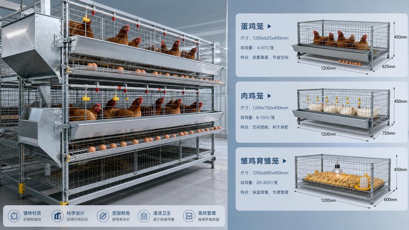 Poultry Cage Dimensions Explained: How to Size Cages for Layers, Broilers, and Chicks