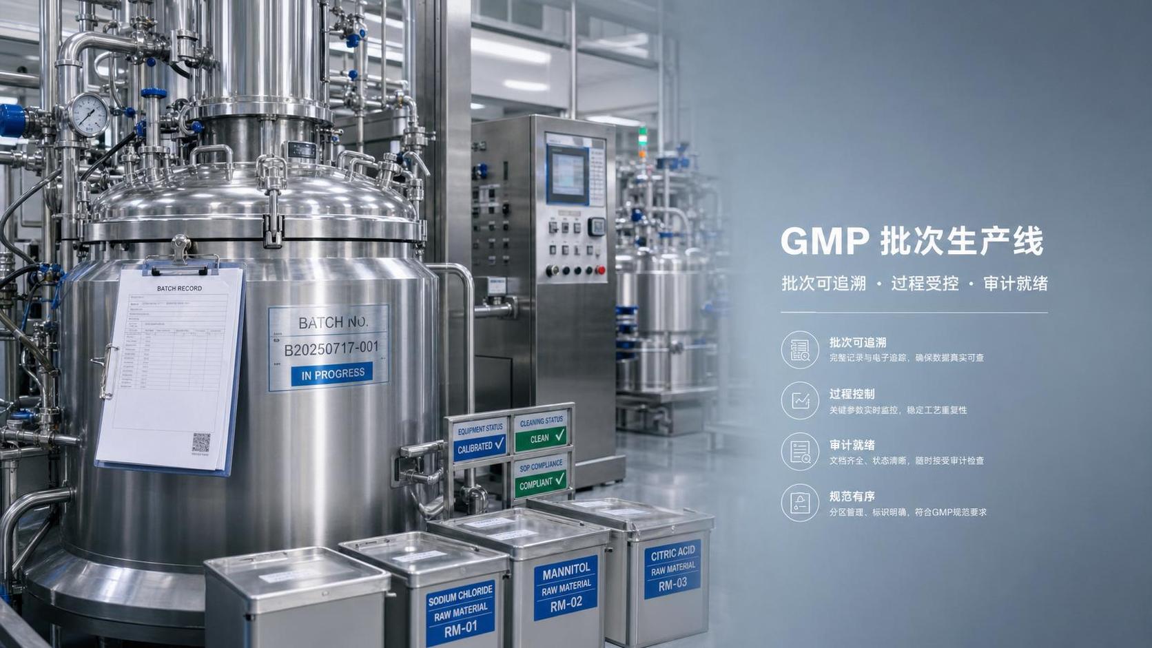 GMP Compliance in Batch Production: Key Control Points for Quality and Audit Readiness