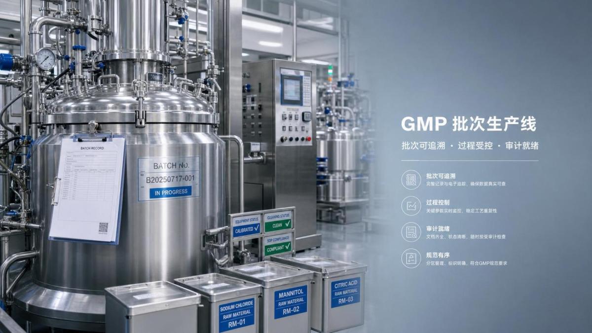 GMP Compliance in Batch Production: Key Control Points for Quality and Audit Readiness
