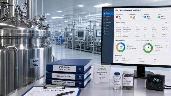 What an FDA Compliance Review Dashboard Should Track in Regulated Production