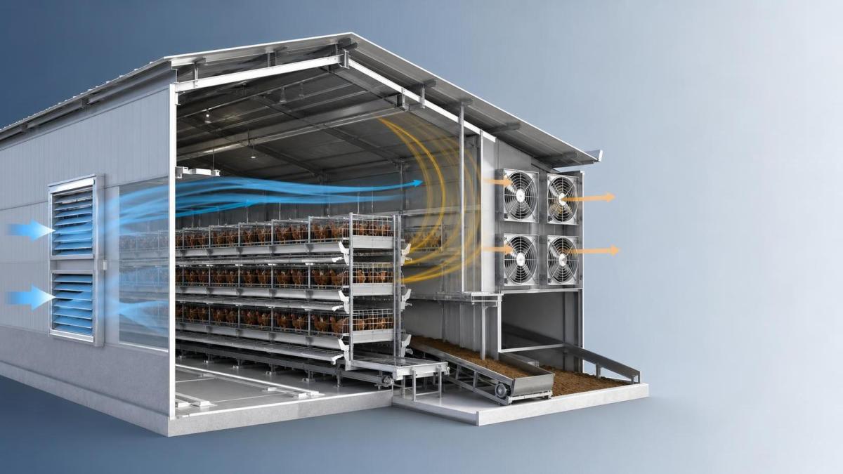 How to Design Ventilation for Cage Houses to Control Heat, Moisture, and Ammonia? How to Design Ventilation for Cage Houses to Control Heat, Moisture, and Ammonia?