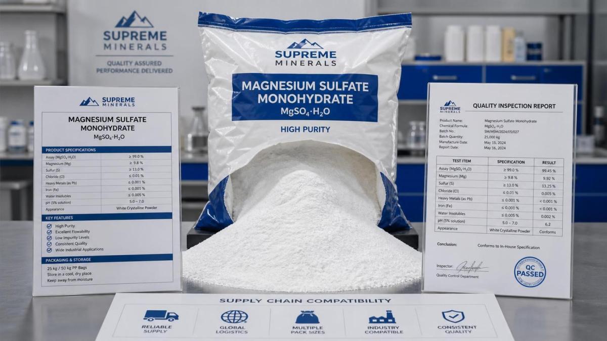 Magnesium Sulfate Monohydrate: Why Buyers Are Rechecking Purity, Flow, and Supply Fit Magnesium Sulfate Monohydrate: Why Buyers Are Rechecking Purity, Flow, and Supply Fit