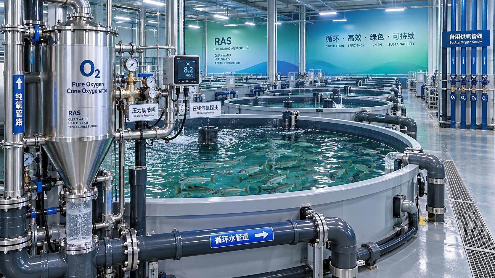 Selecting Pure Oxygen Systems for High-Density Aquaculture and RAS Operations