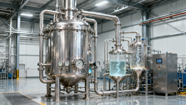 Does organic chemical synthesis scale-up require different solvent recovery thresholds above 500 L batch volume?