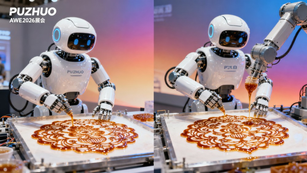 AWE2026 Shanghai: PUZHUO's 'Da Bai' Robot Showcases China's Sub-Millimeter Precision Assembly Capabilities with Intangible Cultural Heritage Sugar Painting Demonstration