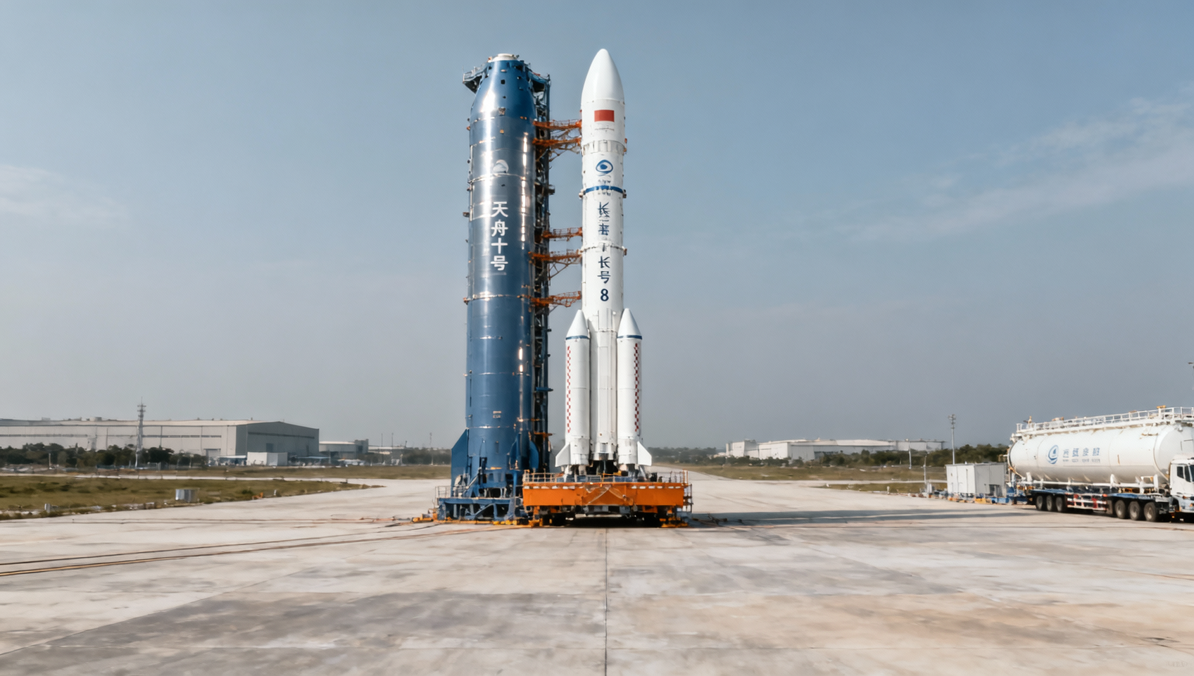 Tianzhou-10 Spacecraft and Rocket Transferred to Wenchang Launch Site