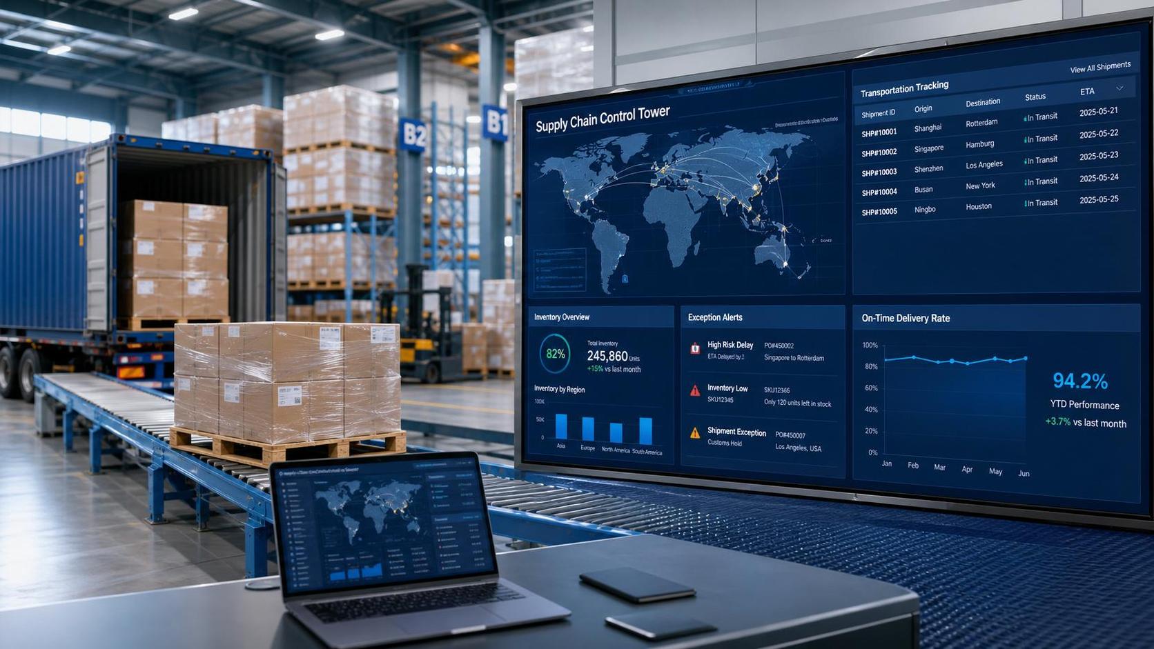How a Supply Chain Services Dashboard Improves Delivery Visibility