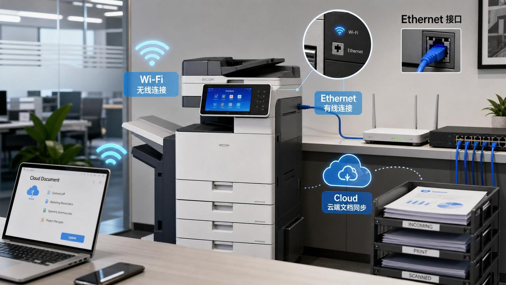 Copier Connectivity Options Explained: Wi-Fi, Ethernet, or Cloud?