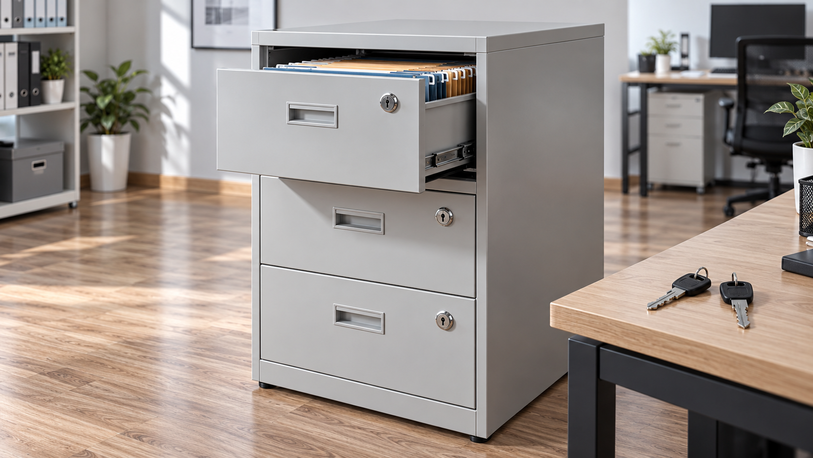 Should you choose a filing cabinet with a lock on each drawer?