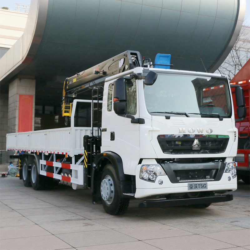 3 Used HOWO T5G 6X4 Crane Truck